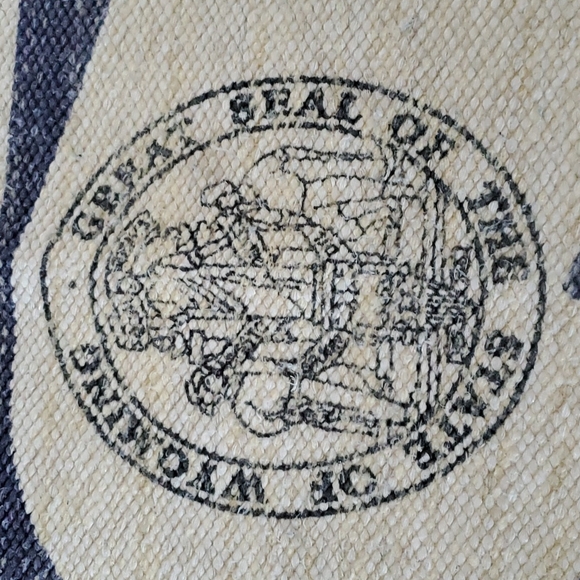 Wyoming Flag Bison Rug Mat - Picture 4 of 4